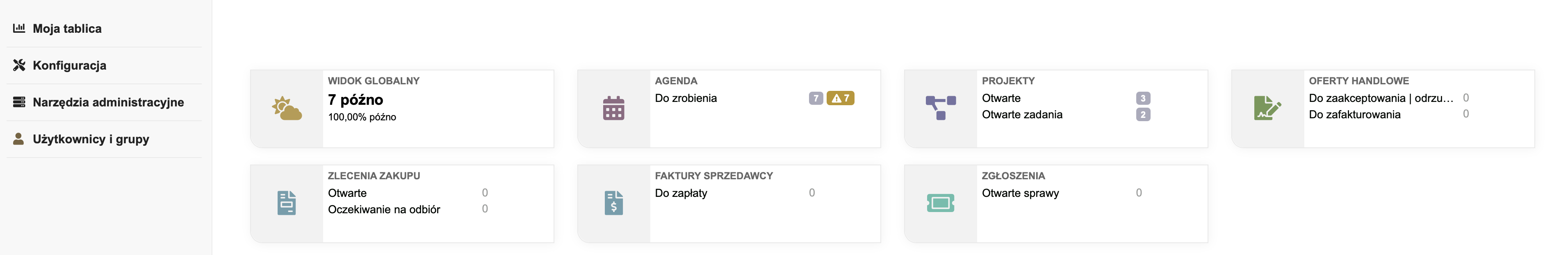 Pulpit CRM — wspólny widok zadań, projektów i zgłoszeń dla zespołu